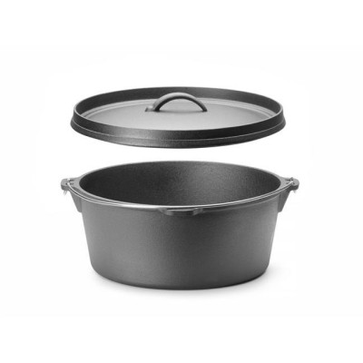 Litinový hrnec, HENDI, 7,2L, Černá, ⌀310x(H)155mm
