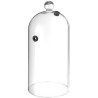 Skleněná kopule s větracím otvorem, HENDI, koktejlový poklop, ⌀130x(H)282mm