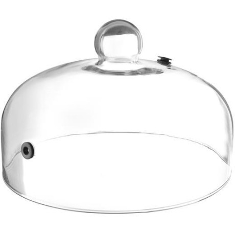Kopułka szklana z otworem wentylacyjnym, HENDI, Kopułka szklana szeroka, o260x(H)174mm