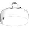 Skleněná kopule s větracím otvorem, HENDI, poklop na talíře, ⌀260x(H)175mm