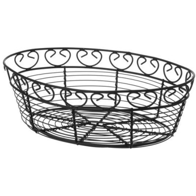 Drátěný košík Deco oválný, HENDI, 255x160x(H)80mm