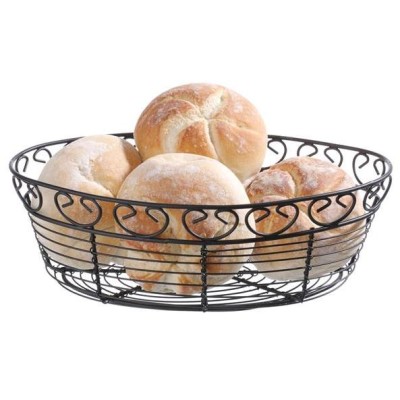 Drátěný košík Deco oválný, HENDI, 255x160x(H)80mm