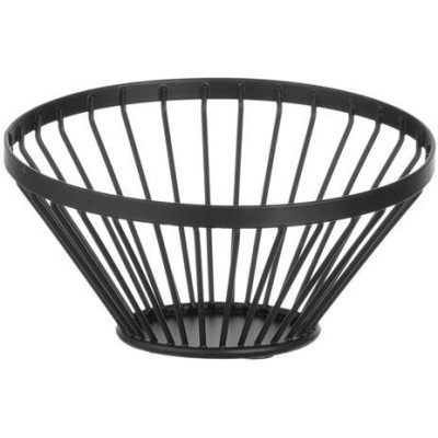 Košík na ovoce kulatý šikmý černý, HENDI, ⌀150x(H)80mm