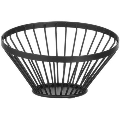 Košík na ovoce kulatý šikmý černý, HENDI, ⌀150x(H)80mm