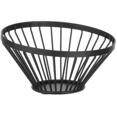 Košík na ovoce kulatý šikmý černý, HENDI, ⌀150x(H)80mm