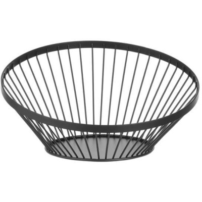 Košík na ovoce kulatý šikmý černý, HENDI, ⌀280x(H)130mm