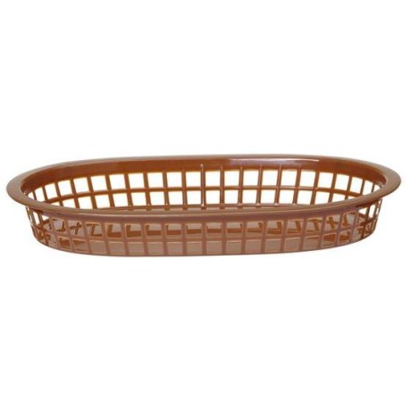 Košík na pečivo oválný, HENDI, Hnědá, 6 ks, 275x175x(H)38mm