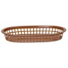 Košík na pečivo oválný, HENDI, Hnědá, 6 ks, 275x175x(H)38mm