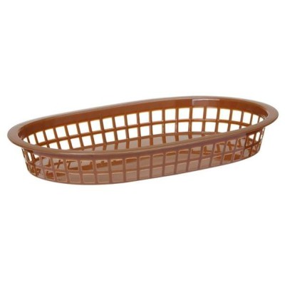 Košík na pečivo oválný, HENDI, Hnědá, 6 ks, 275x175x(H)38mm