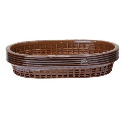 Košík na pečivo oválný, HENDI, Hnědá, 6 ks, 275x175x(H)38mm