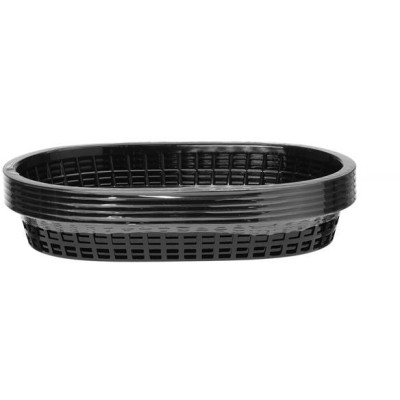 Košík na pečivo oválný, HENDI, Černá, 6 ks, 275x175x(H)38mm