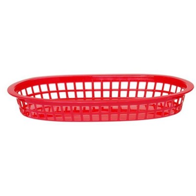 Košík na pečivo oválný, HENDI, Červená, 6 ks, 275x175x(H)38mm
