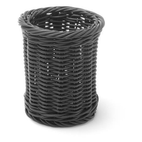 Koš na příbory, HENDI, Černá, ⌀100x(H)120mm