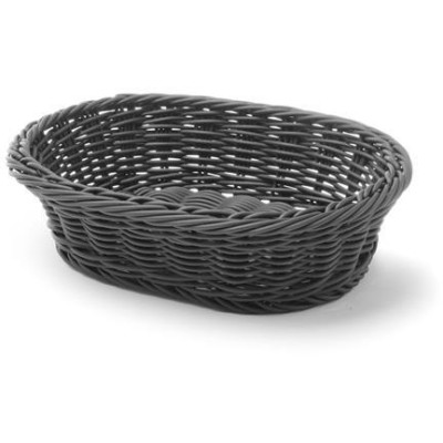 Oválný koš, HENDI, Černá, 250x190x(H)65mm