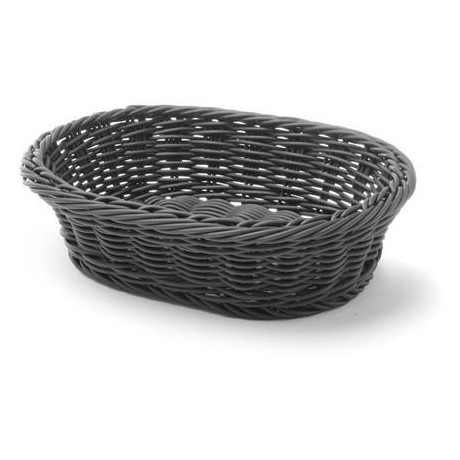 Oválný koš, HENDI, Černá, 250x190x(H)65mm
