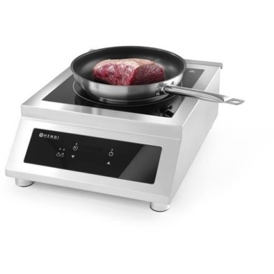 Indukční vařič 5000 D, HENDI, Profi Line, 400V/5000W, 398x525x(H)175mm