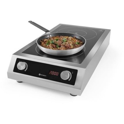 Indukční vařič model 7000, HENDI, Profi Line, 400V/7000W, 405x700x(H)145mm