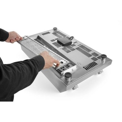 Indukční vařič model 7000, HENDI, Profi Line, 400V/7000W, 405x700x(H)145mm