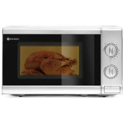 Mikrovlnná trouba s grilem, HENDI, 20L, 230V/1050W, 435x360x(H)251mm
