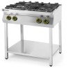 Otevřený stojan se 4 hořáky pro plynový sporák Kitchen Line, HENDI, Kitchen Line, 19kW, 800x700x(H)900mm