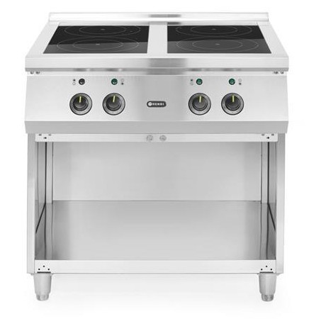 Indukční sporák se 4 hořáky, HENDI, 400V/17000W, 800x720x(H)854mm