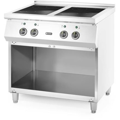 Indukční sporák se 4 hořáky, HENDI, 400V/17000W, 800x720x(H)854mm