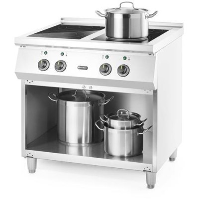 Indukční sporák se 4 hořáky, HENDI, 400V/17000W, 800x720x(H)854mm