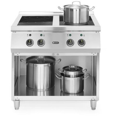 Indukční sporák se 4 hořáky, HENDI, 400V/17000W, 800x720x(H)854mm