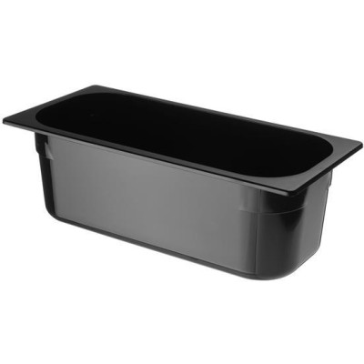 Polykarbonátový zásobník na zmrzlinu, HENDI, 5L, Černá, 360x165x(H)120mm