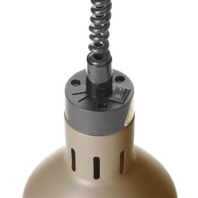 Výškově nastavitelná ohřívací lampa válcová, HENDI, Béžová, 230V/250W, ⌀175x(H)250mm