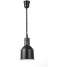 Výškově nastavitelná ohřívací lampa válcová, HENDI, Černá, 230V/375W, ⌀175x(H)250mm