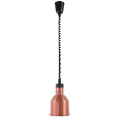 Výškově nastavitelná ohřívací lampa válcová, HENDI, Měděná, 230V/250W, ⌀175x(H)250mm