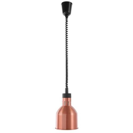 Výškově nastavitelná ohřívací lampa válcová, HENDI, Měděná, 230V/250W, ⌀175x(H)250mm