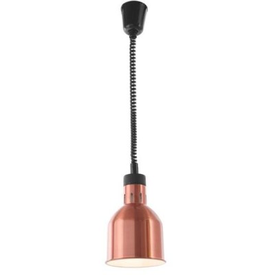 Výškově nastavitelná ohřívací lampa válcová, HENDI, Měděná, 230V/250W, ⌀175x(H)250mm