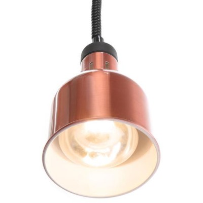 Výškově nastavitelná ohřívací lampa válcová, HENDI, Měděná, 230V/250W, ⌀175x(H)250mm