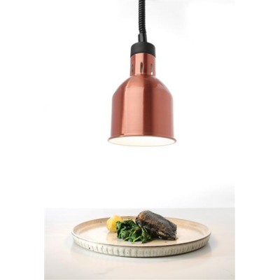 Výškově nastavitelná ohřívací lampa válcová, HENDI, Měděná, 230V/250W, ⌀175x(H)250mm