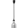 Výškově nastavitelná ohřívací lampa válcová, HENDI, Stříbrná, 230V/375W, ⌀175x(H)250mm