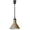 Závěsná výhřevná lampa s nastavitelnou výškou, kuželová, HENDI, Béžová, 230V/375W, ⌀275x(H)250mm