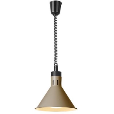 Výškově nastavitelná ohřívací lampa kónická, HENDI, Béžová, 230V/250W, ⌀275x(H)250mm