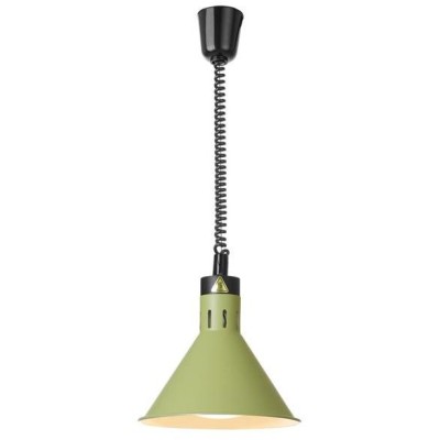 Výškově nastavitelná ohřívací lampa kónická, HENDI, Zelená, 230V/250W, ⌀275x(H)250mm
