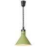 Závěsná výhřevná lampa s nastavitelnou výškou, kuželová, HENDI, Zelená, 230V/375W, ⌀275x(H)250mm