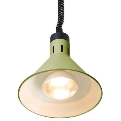 Výškově nastavitelná ohřívací lampa kónická, HENDI, Zelená, 230V/250W, ⌀275x(H)250mm