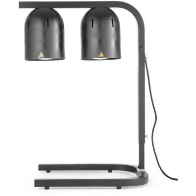 Lampa na ohřev jídla, dvojitá, HENDI, Černá, 230V/250W, 453x360x(H)790mm
