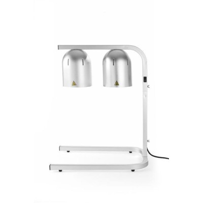 Lampa na ohřev jídla, dvojitá, HENDI, Stříbrná, 230V/250W, 453x360x(H)790mm