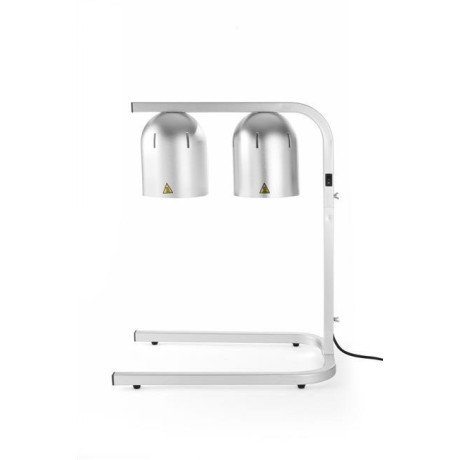 Lampa na ohřev jídla, dvojitá, HENDI, Stříbrná, 230V/250W, 453x360x(H)790mm