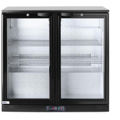 Zadní barová dvoudveřová chladnička, Arktic, 180L, Černá, 220-240V/160W, 900x540x(H)890mm