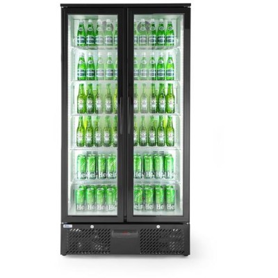 Dvoudveřová chladnička do baru, Arktic, 477L, Černá, 220-240V/365W, 900x530x(H)1820mm
