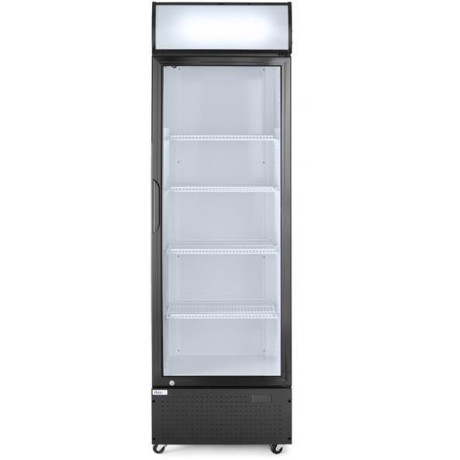 Jednodveřová chladnička s podsvíceným panelem na zadním panelu, Arktic, 254L, Černá, 220-240V/250W, 578x605x(H)1980mm
