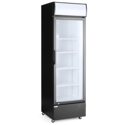 Jednodveřová chladnička s podsvíceným panelem na zadním panelu, Arktic, 254L, Černá, 220-240V/250W, 578x605x(H)1980mm