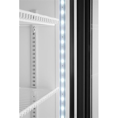 Jednodveřová chladnička s podsvíceným panelem na zadním panelu, Arktic, 254L, Černá, 220-240V/250W, 578x605x(H)1980mm